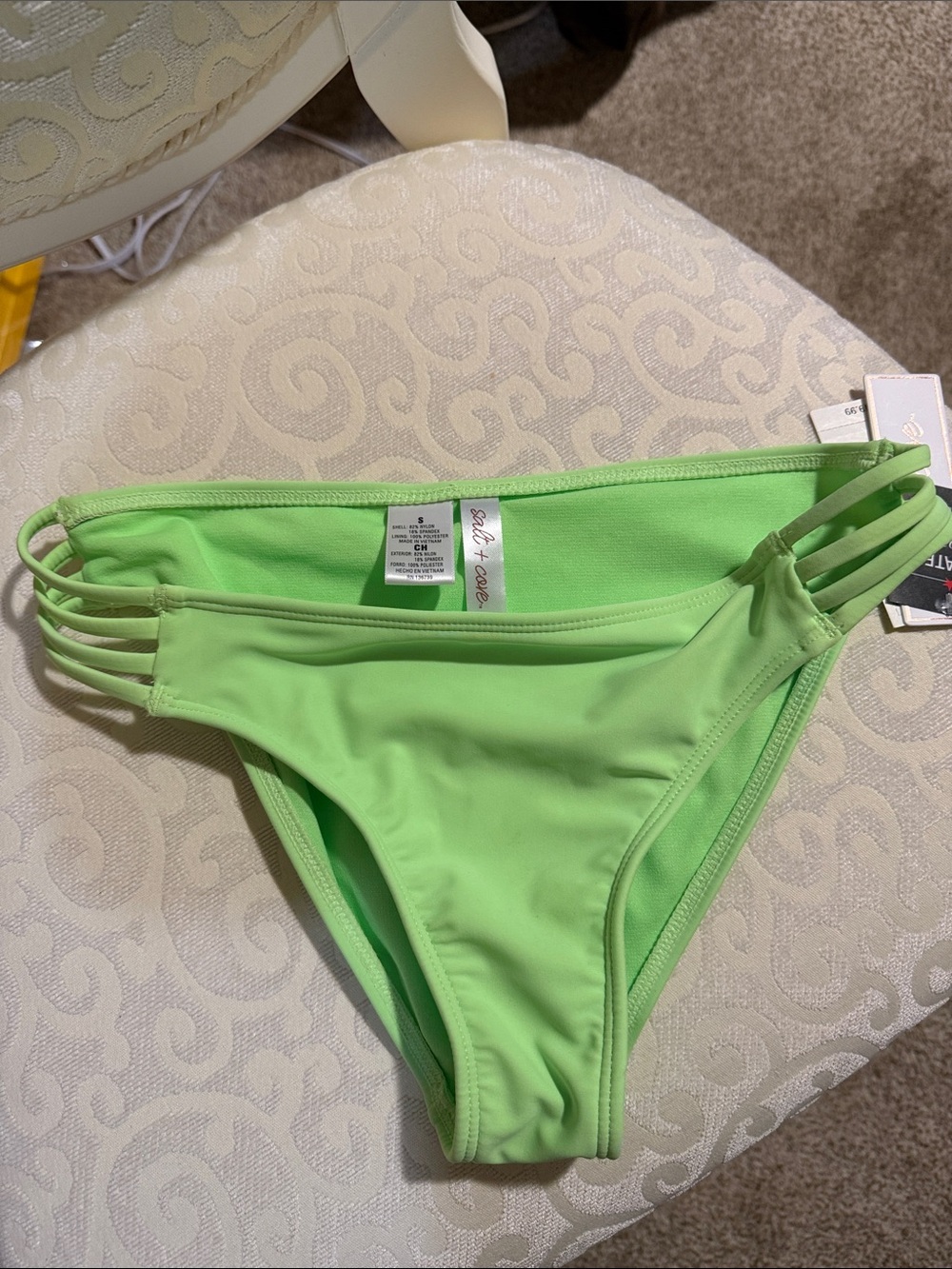 Salt and Cove Neon Green Women's Bikini Bottom